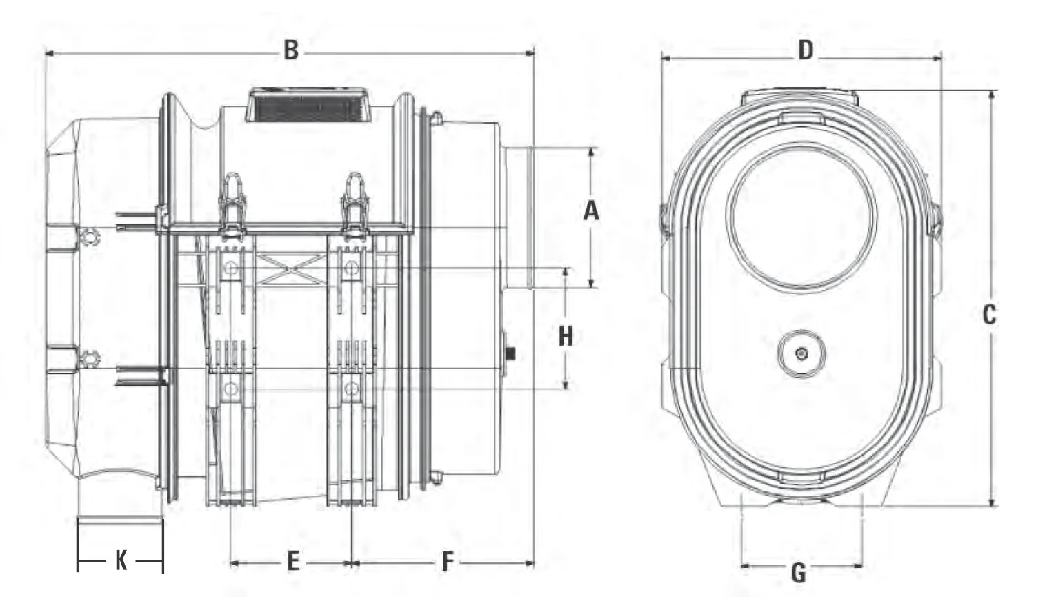 Donaldson - D090086 - Luftfilter (PowerCore PSD 90°)