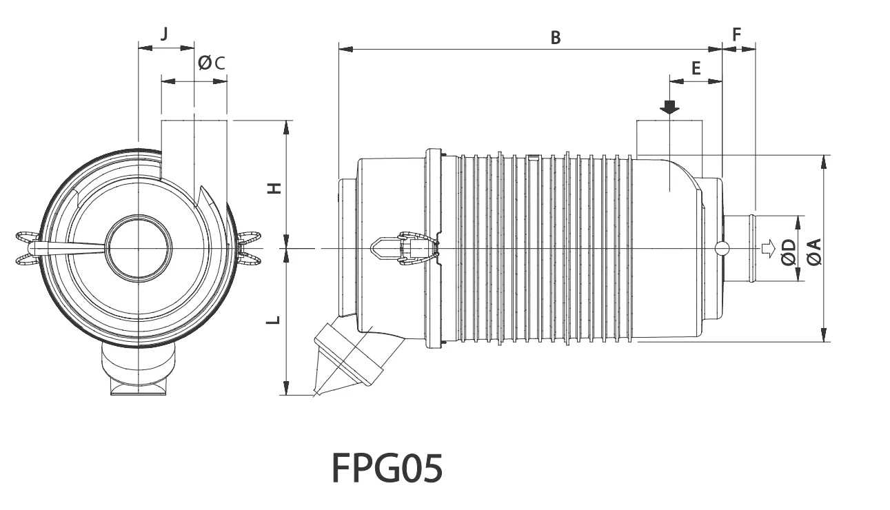 Donaldson - G057505 - Luftfilter (RadialSeal FPG)