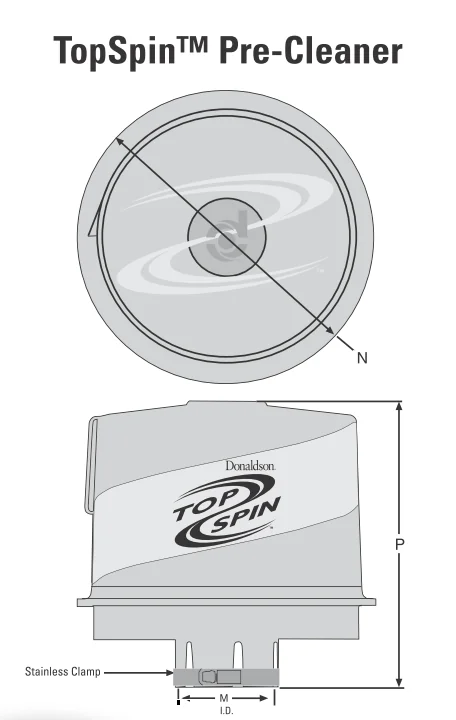 Donaldson - H002439 - Zyklon-Vorabscheider TopSpin