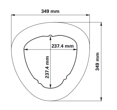 Donaldson - R080636-000-440 - Luftfilterelement AD 349x349mm, L 660mm