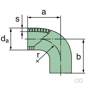 Elsaesser - 31 034 25 442 - Krümmer 90°, AD=62mm x 95mm (St)