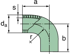 Elsaesser - 39 000 25 146 - Krümmer 90°, AD=110mm x 90mm (St)