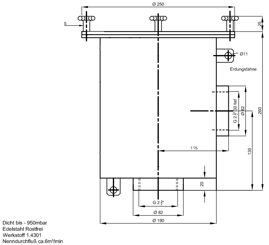 Elsaesser - EIT-234-5011 - Luftfilter (Vakuumfilter G 2 1/2inches  VA)