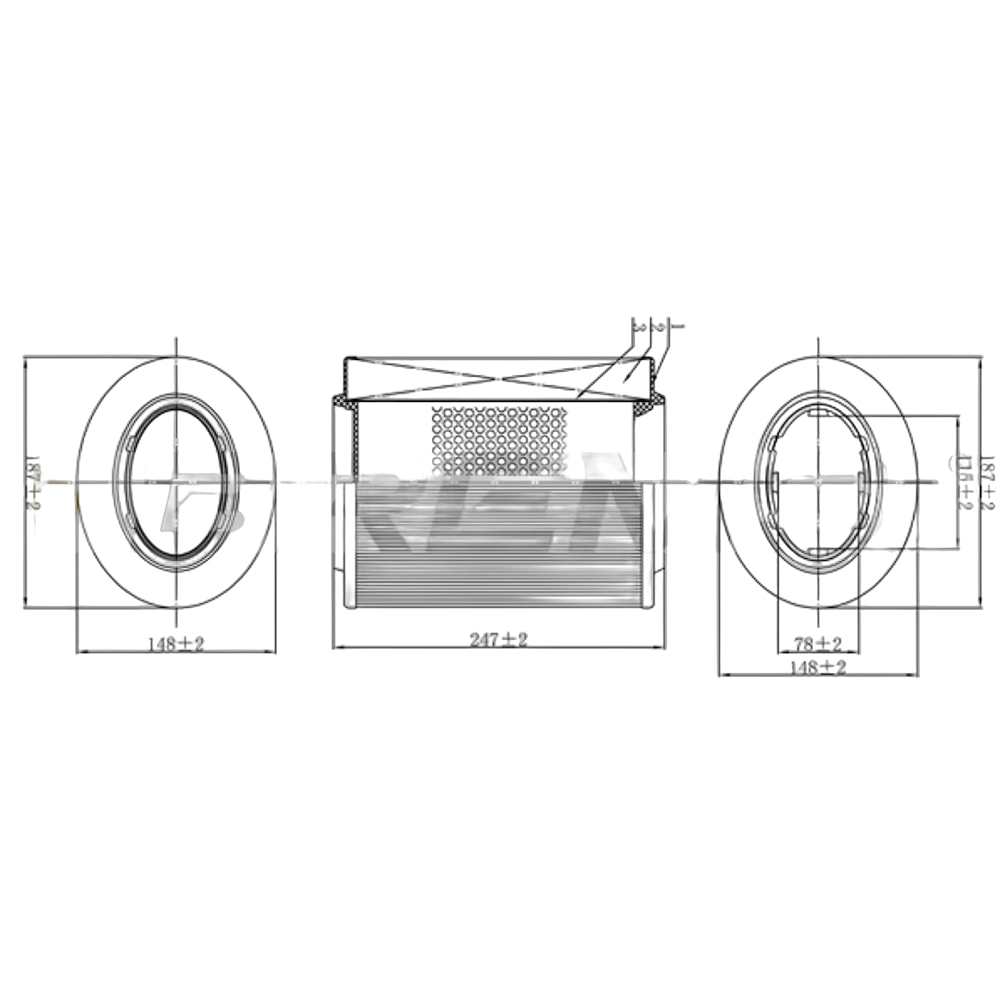 Fil Filter - FA-0526 - Luftfiltergehäuse