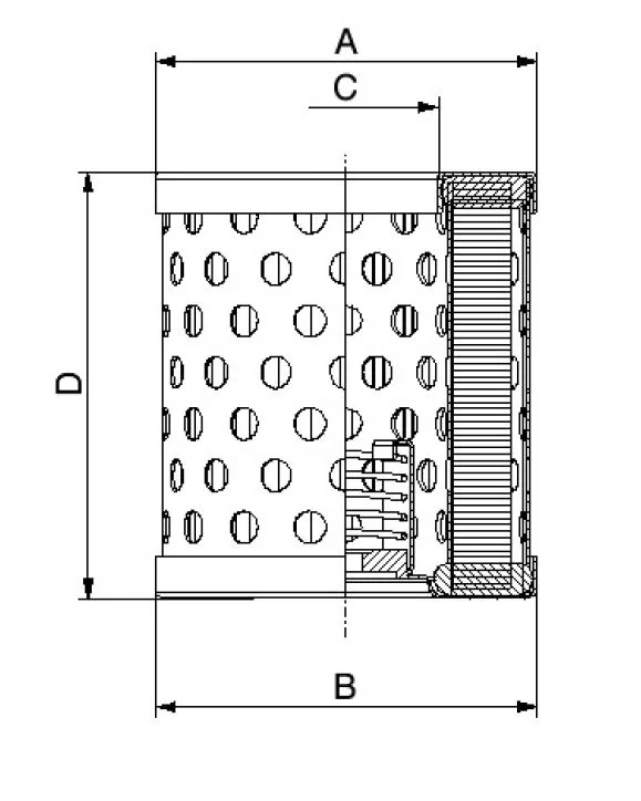 Fil Filter - FO-0396 - Hydraulikfilterelement