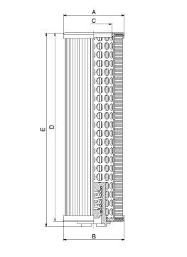 Fil Filter - FO-0432 - Hydraulikfilterelement