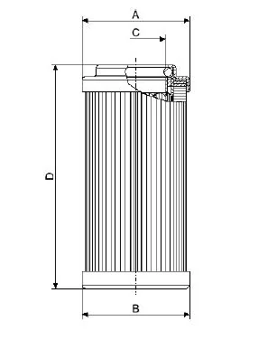 Fil Filter - FO-0445 - Hydraulikfilterelement