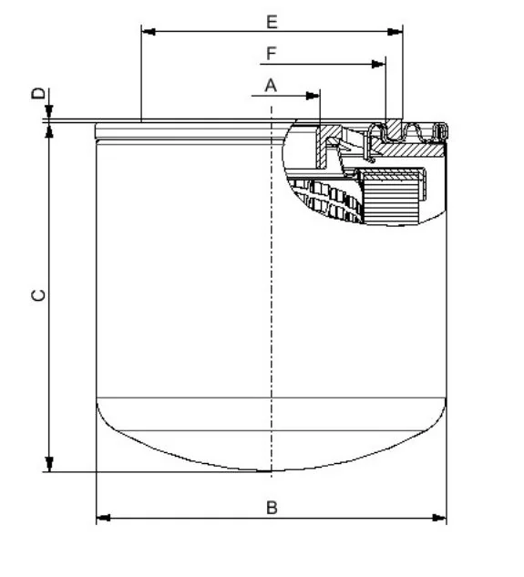 Fil Filter - FO-0455 - Hydraulikfilter SpinOn