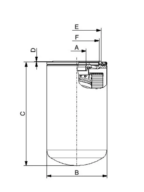 Fil Filter - FO-0458 - Hydraulikfilter SpinOn