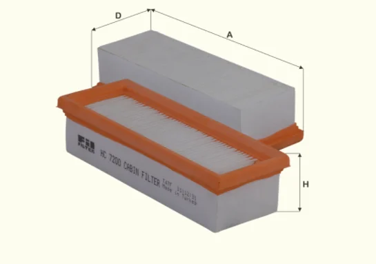 Fil Filter - HC7200 - Innenraumfilterelement