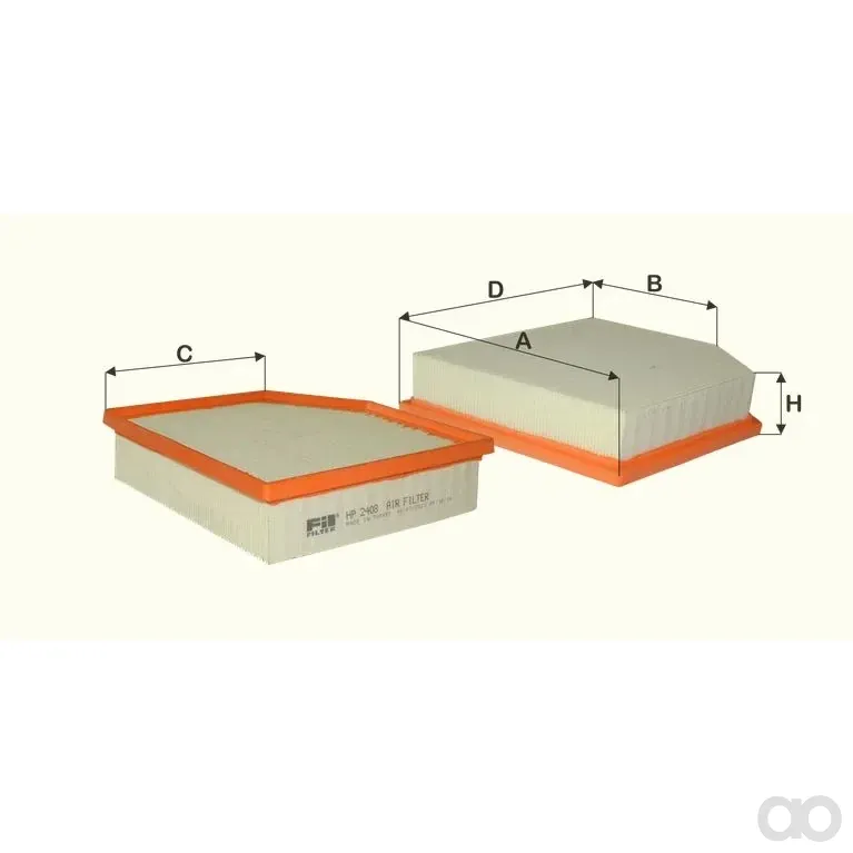 Fil Filter - HP2408 - Luftfilterelement
