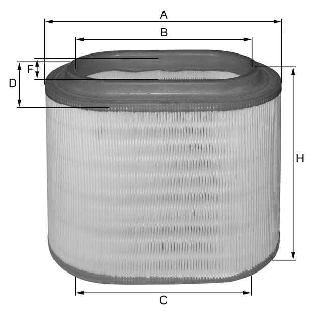 Fil Filter - HP2561 - Luftfilterelement