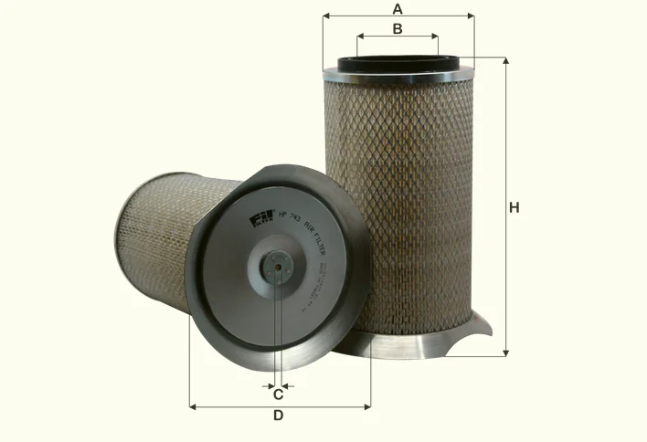 Fil Filter - HP743 - Luftfilterelement