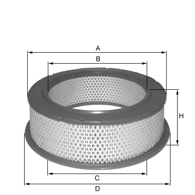 Fil Filter - HPU715 - Luftfilterelement