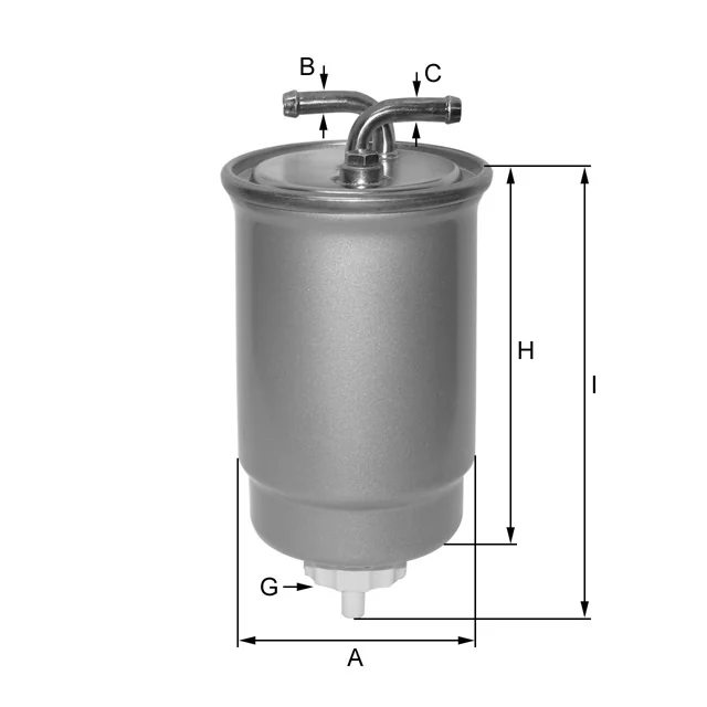 Fil Filter - ZP05/3F - Kraftstoff-Leitungsfilter (Inline)