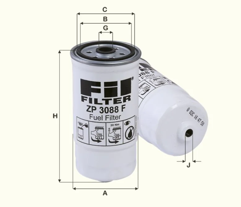 Fil Filter - ZP3088F - Kraftstofffilter SpinOn