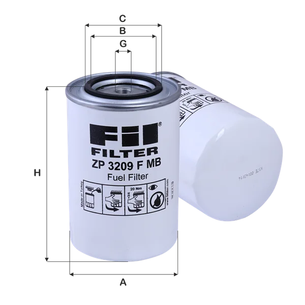Fil Filter - ZP3209FMB - Kraftstofffilter SpinOn