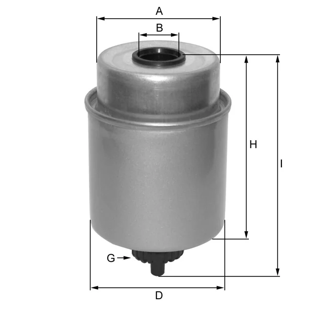 Fil Filter - ZP3808F - Kraftstoffwechselfilter