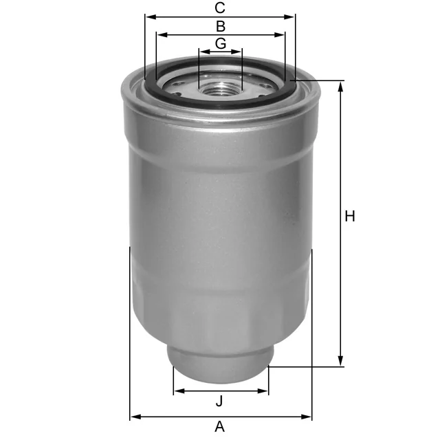 Fil Filter - ZP548F - Kraftstoffwechselfilter SpinOn