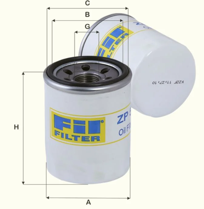 Fil Filter - ZP55 - Ölfilter SpinOn