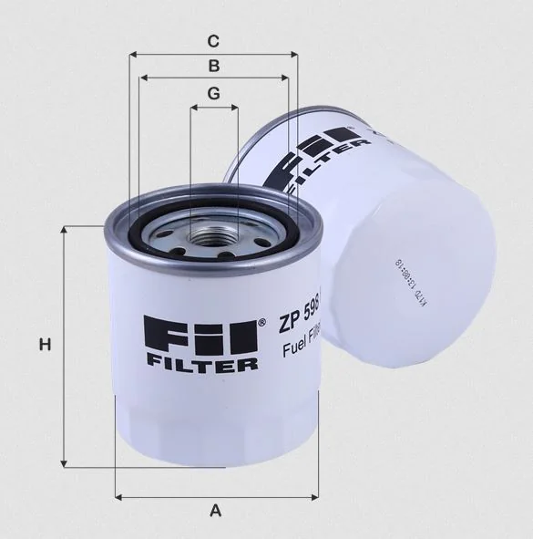 Fil Filter - ZP598F - Kraftstoffwechselfilter