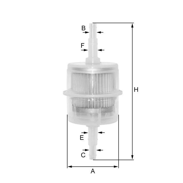 Fil Filter - ZP8047FP - Kraftstoff-Leitungsfilter (Inline)