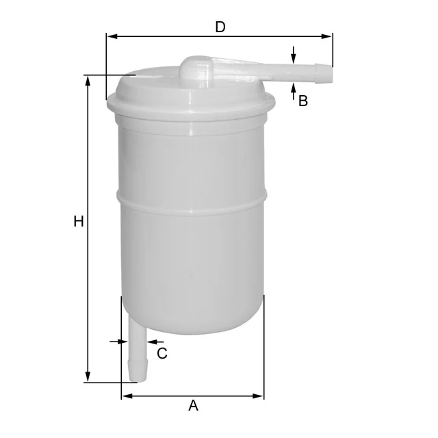 Fil Filter - ZP8062FP - Kraftstoff-Leitungsfilter Inline