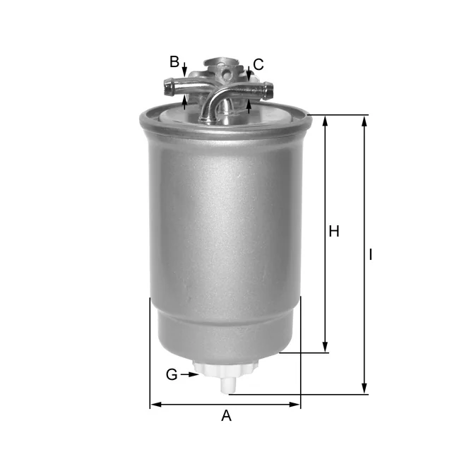 Fil Filter - ZP8109FM - Kraftstoff-Leitungsfilter (Inline)
