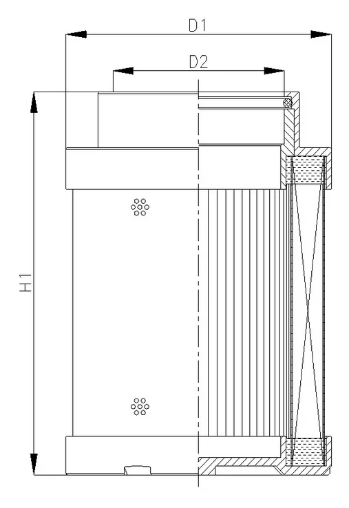 Filtrec - C342G25 - Hydraulikfilterelement (coreless)