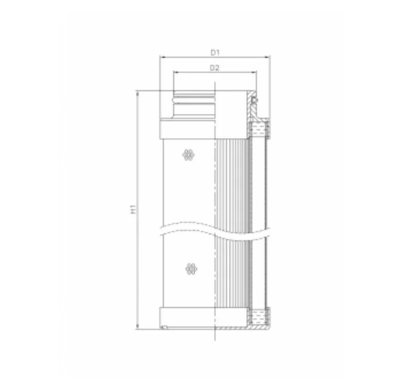 Filtrec - C611G06/ESD - Hydraulikfilterelement (coreless)
