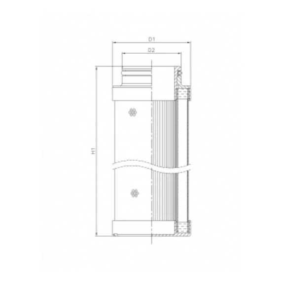 Filtrec - C611G06V/ESD - Hydraulikfilterelement (coreless)
