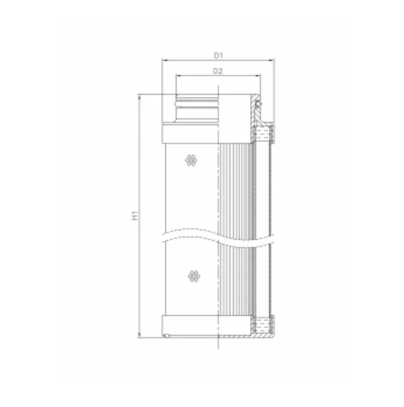 Filtrec - C611G10V - Hydraulikfilterelement (coreless)
