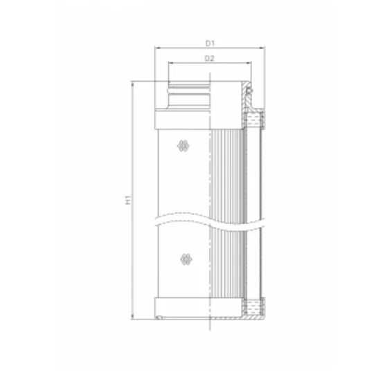 Filtrec - C611G25 - Hydraulikfilterelement (coreless)