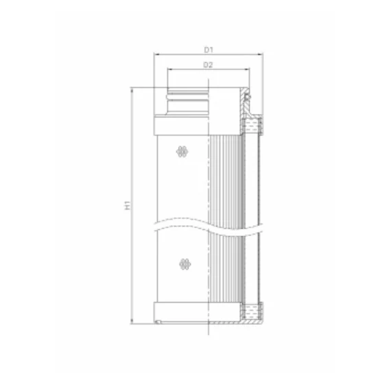 Filtrec - C612G10V - Hydraulikfilterelement (coreless)