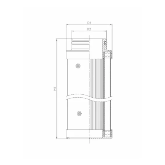 Filtrec - C613G01V - Hydraulikfilterelement (coreless)