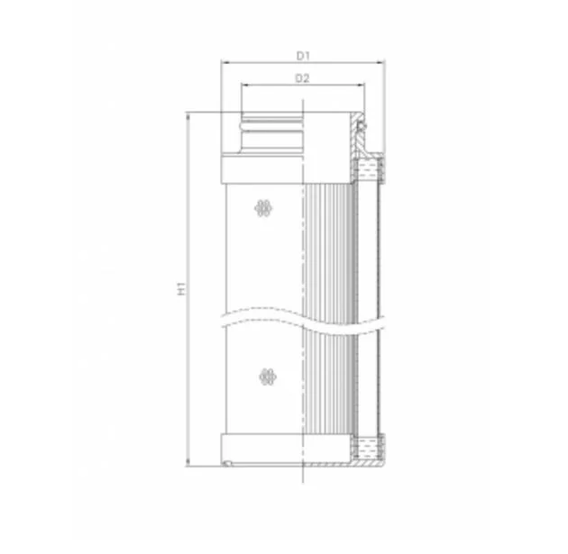 Filtrec - C613G06V - Hydraulikfilterelement (coreless)