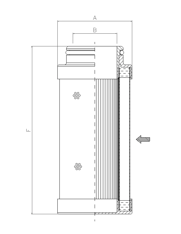 Filtrec - C712G10V - Hydraulikfilterelement (coreless)