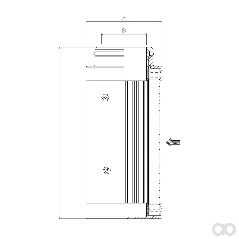 Filtrec - C713G10 - Hydraulikfilterelement (coreless)
