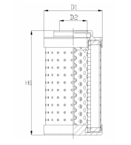 Filtrec - D101G10XB0 - Hydraulikfilterelement (Druckfilter)