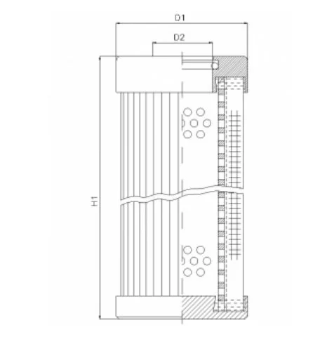 Filtrec - D1103G03B - Hydraulikfilterelement (Druckfilter)