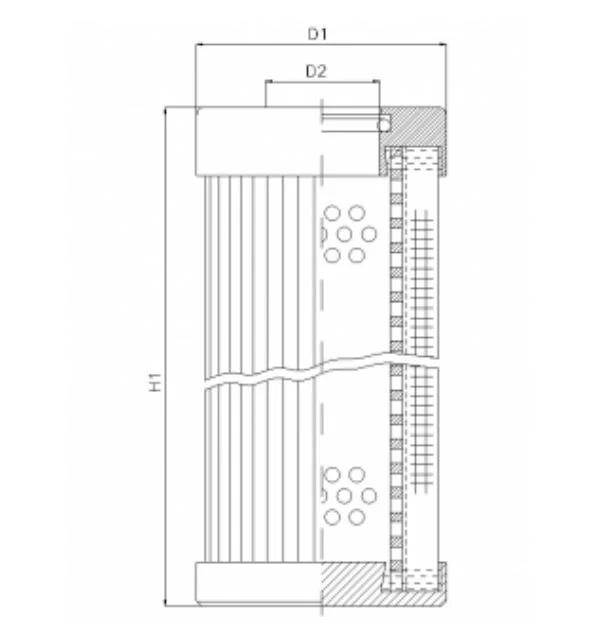 Filtrec - D1103G06B - Hydraulikfilterelement (Druckfilter)