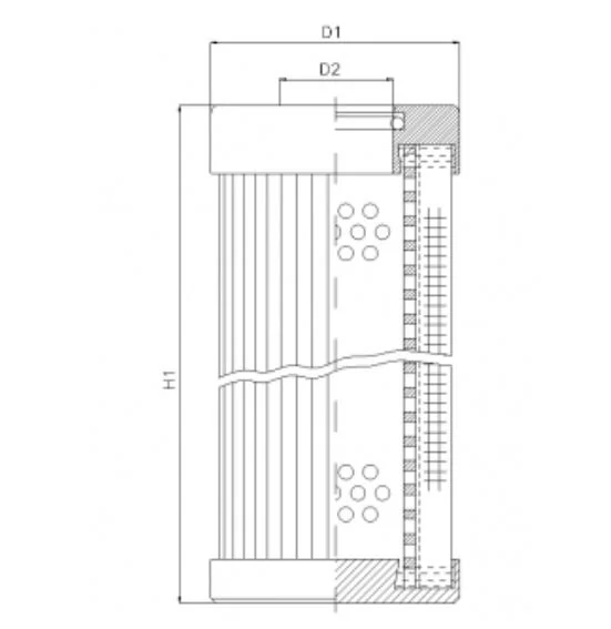 Filtrec - D1103G10BV - Hydraulikfilterelement (Druckfilter)