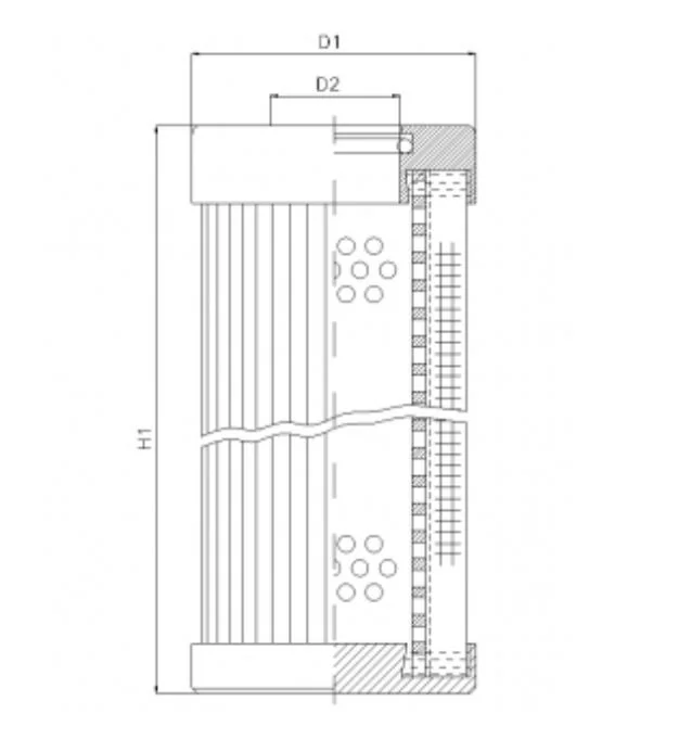Filtrec - D111G15BV - Hydraulikfilterelement (Druckfilter)