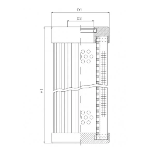 Filtrec - D112T60B - Hydraulikfilterelement (Druckfilter)