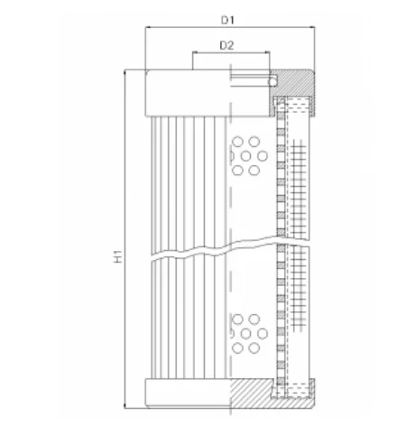 Filtrec - D120T10BV - Hydraulikfilterelement (Druckfilter)