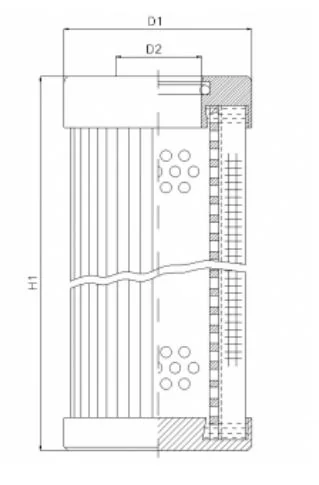 Filtrec - D121G25BV/ESD - Hydraulikfilterelement (Druckfilter)