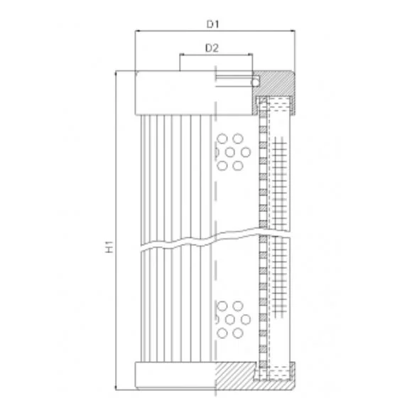 Filtrec - D121T10B - Hydraulikfilterelement (Druckfilter)