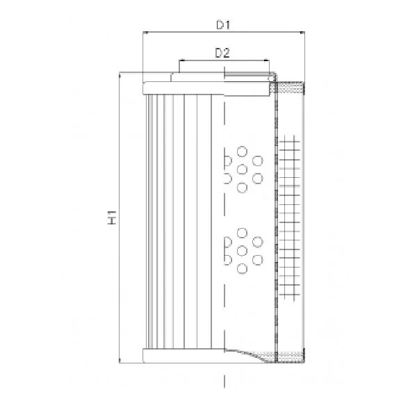 Filtrec - D121T25AV - Hydraulikfilterelement (Druckfilter)