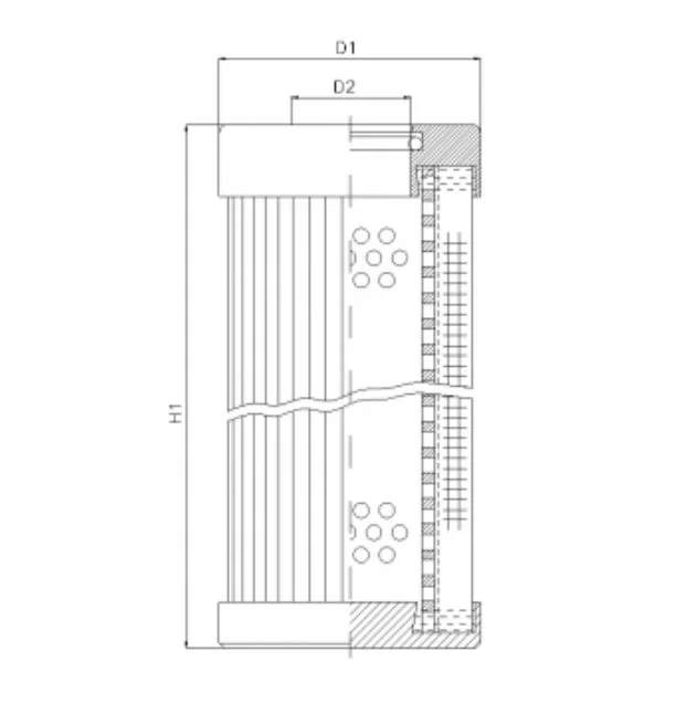 Filtrec - D121T60B - Hydraulikfilterelement (Druckfilter)