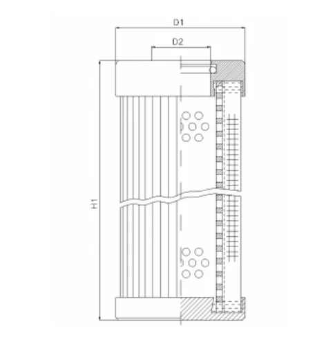 Filtrec - D131G25BV - Hydraulikfilterelement (Druckfilter)